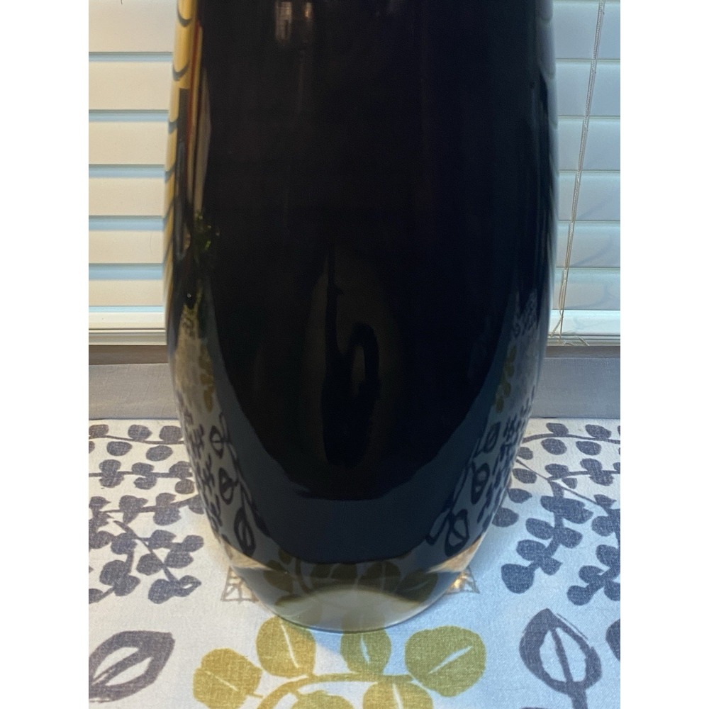 Ion Tamaian Signed Romanian Art Glass Vase 21" Amethyst Clear Loops MCM Rare - Picture 4 of 17